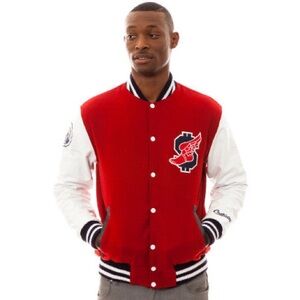 Red and White Varsity Jacket